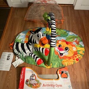 Infantino Colorful Zebra and Lion Activity Gym
